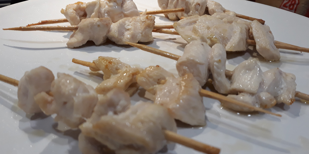 pollo teriyaki, paso 1