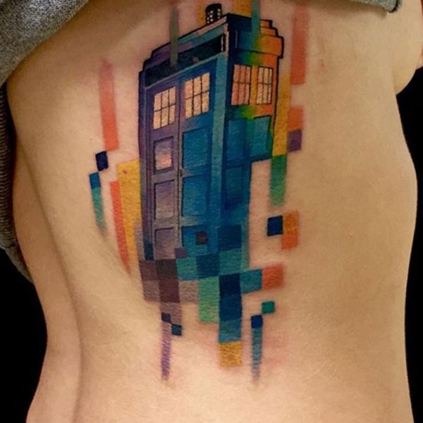 Qué es la técnica del tatuaje: Pixel & Glitch. Los tatuajes más originales