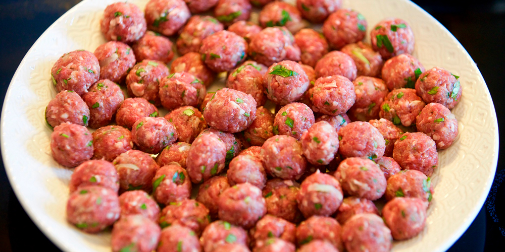 albóndigas con tomate, paso 1