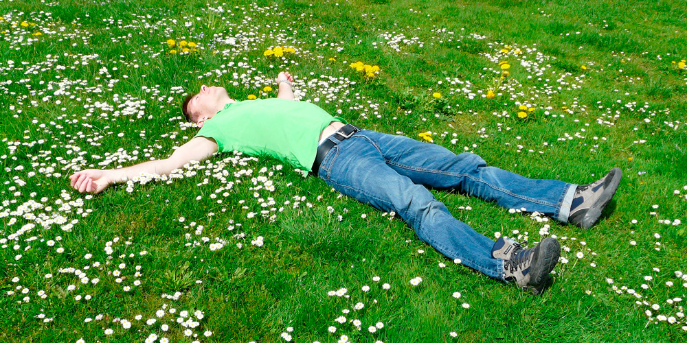 Relajarse tras un día estresante