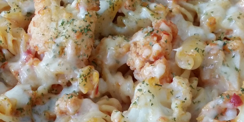 receta de coliflor con pasta