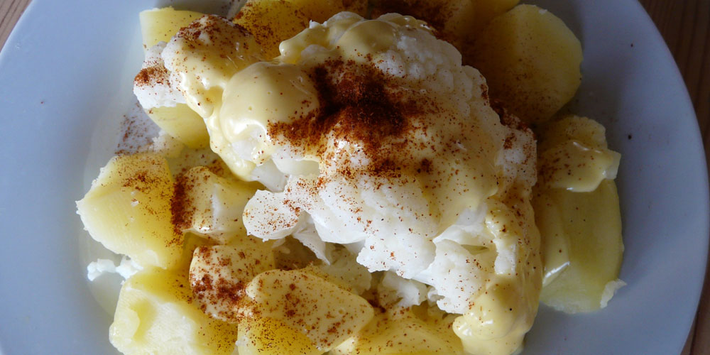 Coliflor con patatas