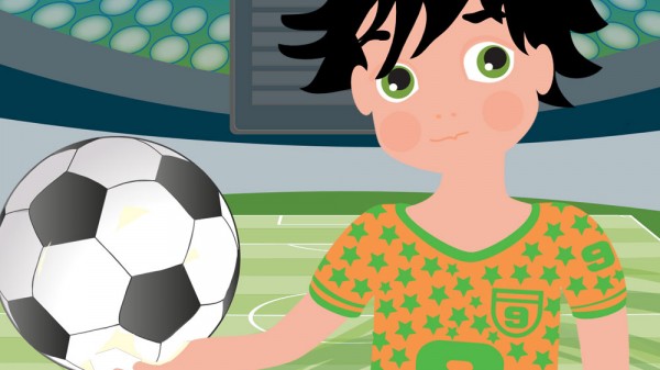 El niño que dejó de jugar al fútbol. Cuentos con moraleja inventados por niños