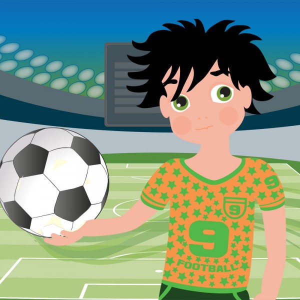 El niño que dejó de jugar al fútbol. Cuentos con moraleja inventados por niños