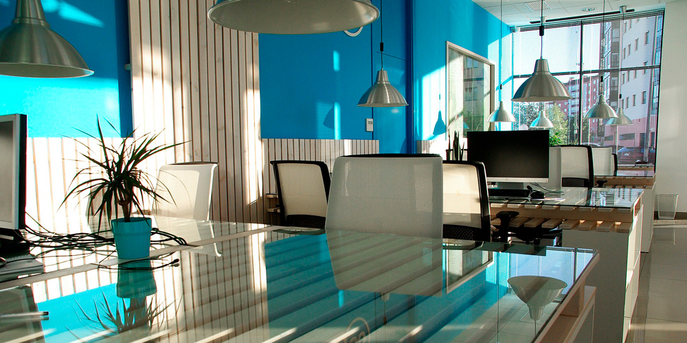 cómo decorar un coworking