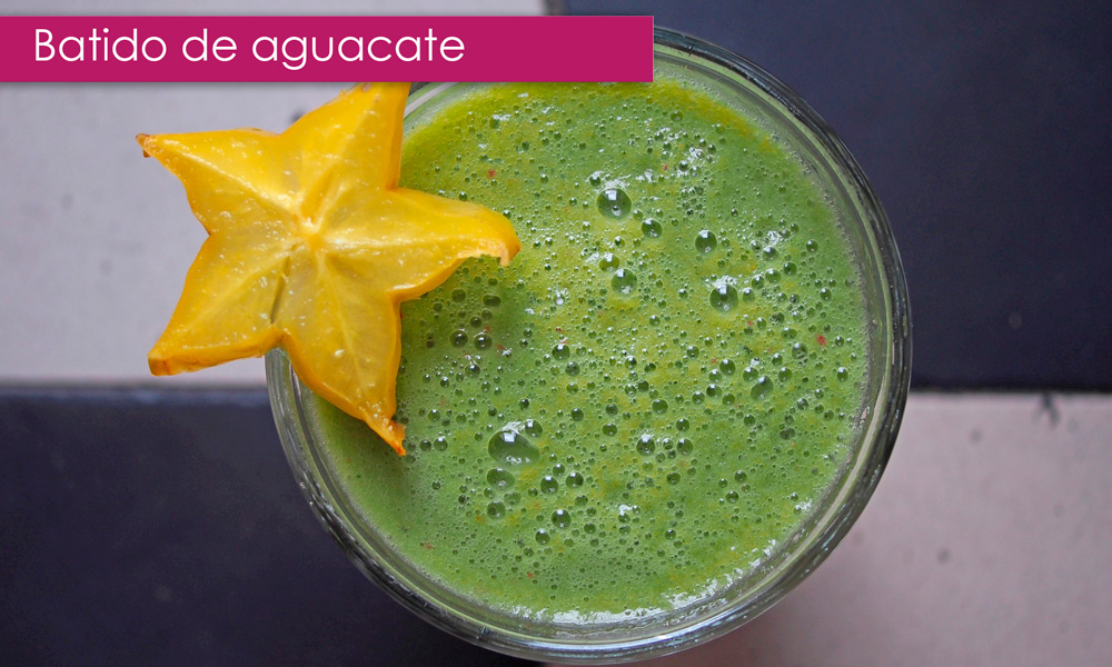 desayuno con aguacate: batido