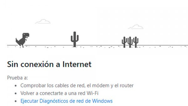 Cómo activar el simpático juego del dinosaurio de Chrome, el T-Rex Running