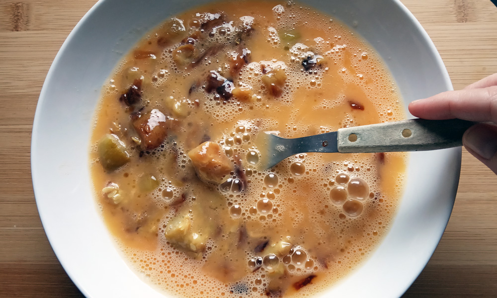 pastel de calabacín paso a paso