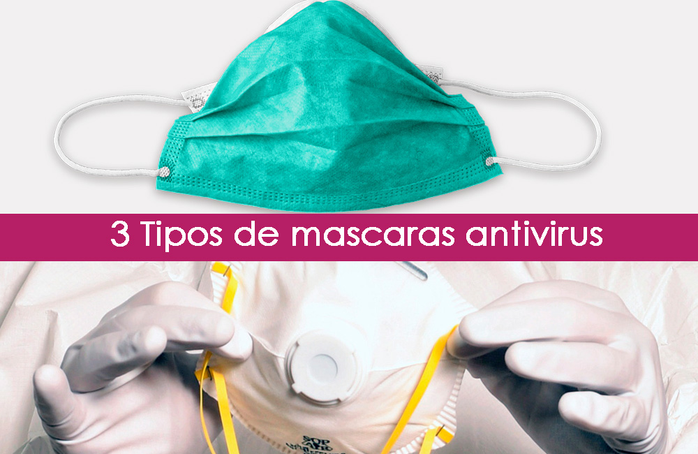 máscaras antivirus, qué tipos hay