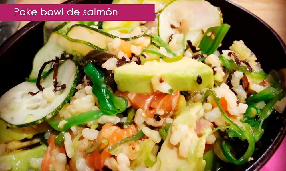 poke bowl de salmón hawaiano
