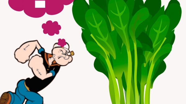 ¿Realmente las espinacas tienen tanto hierro?