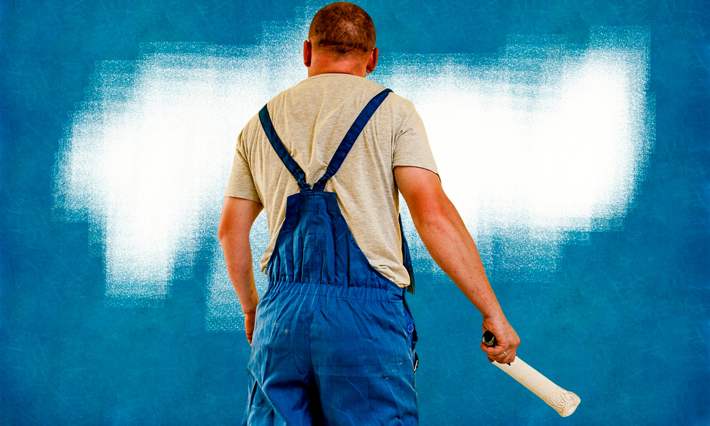 trucos para pintar con rodillo