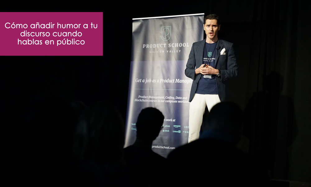 como agregar humor cuando hablas en público