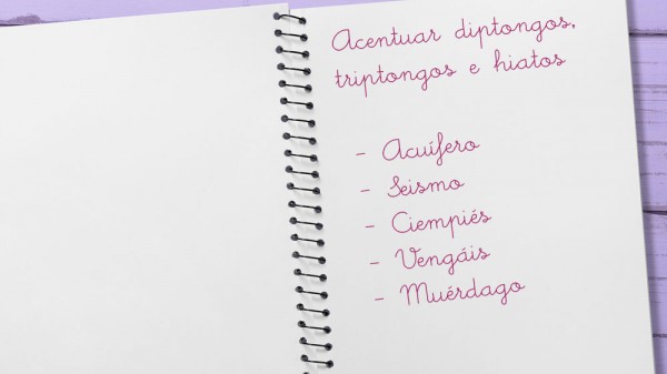 Cuándo se pone tilde en diptongos, triptongos e hiatos. Ejercicios para aprender las reglas de acentuación