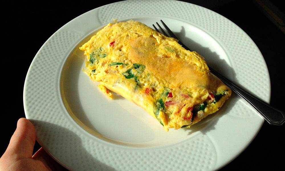 tortilla con verduras