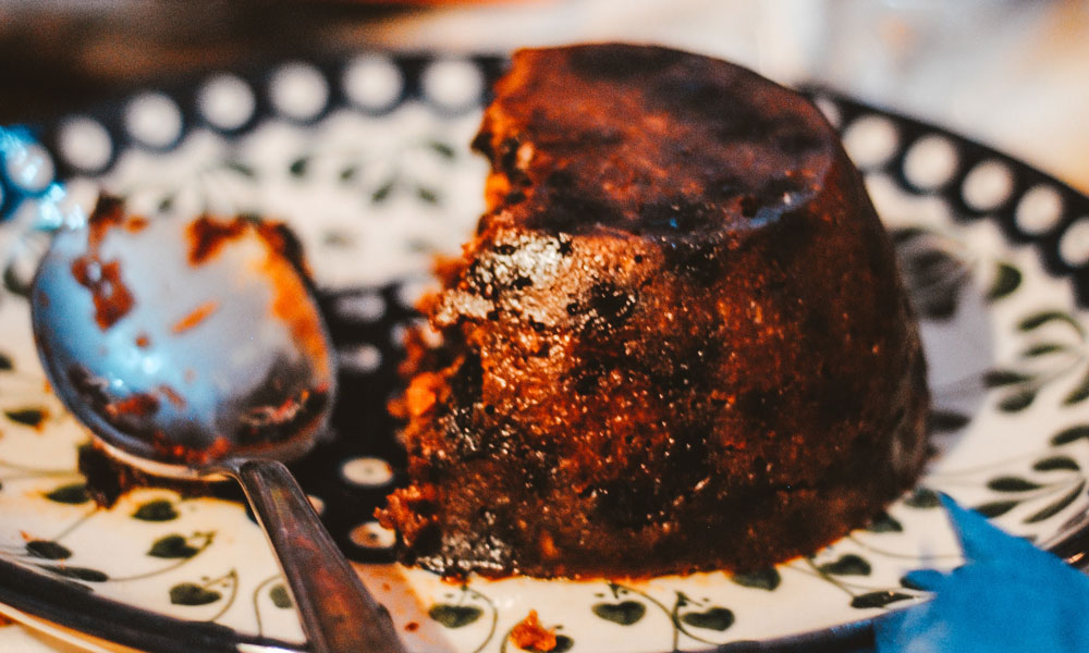 christmas pudding inglés tradicional