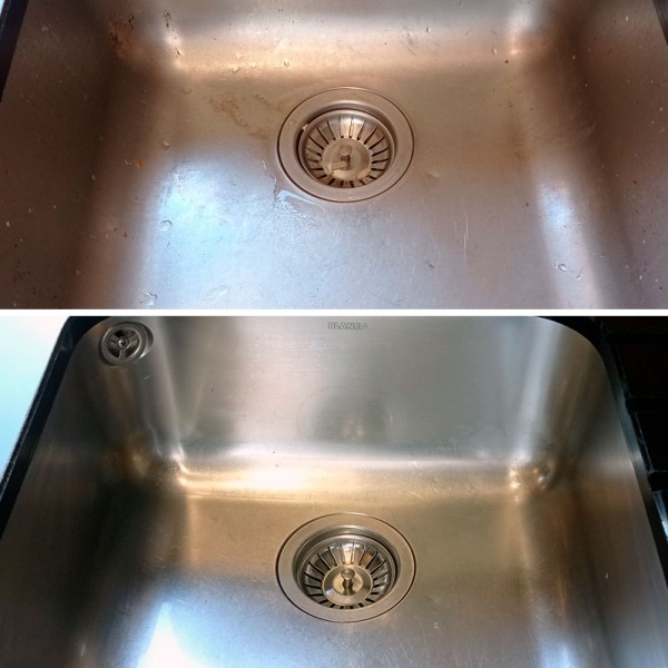 Cómo limpiar tu fregadero de acero inoxidable para que brille