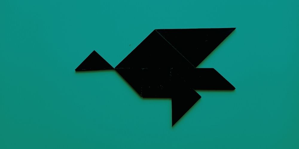 Pájaro de tangram
