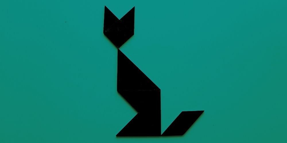 gato de tangram