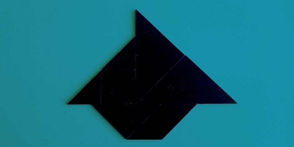 Barco velero de tangram