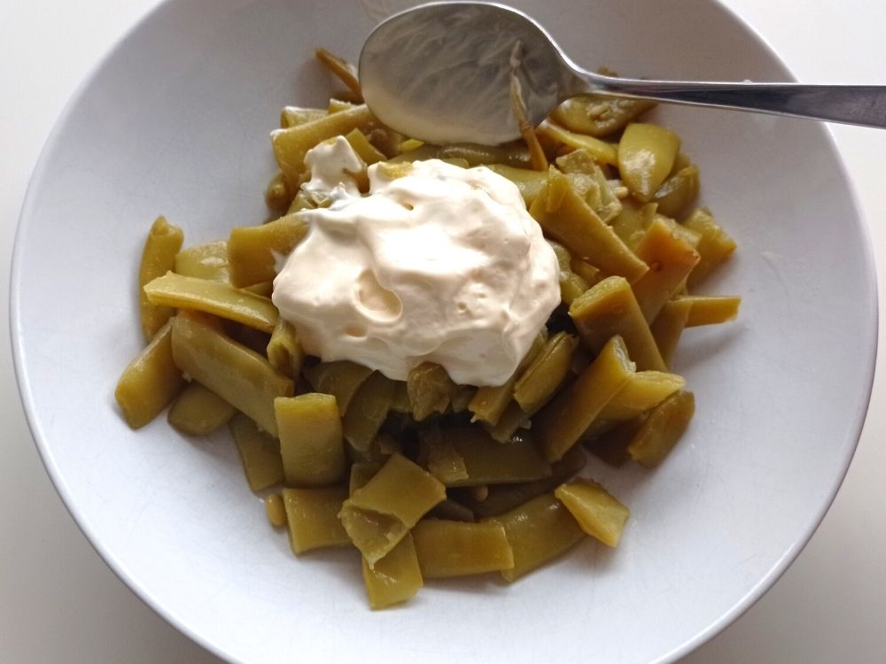 judías con mayonesa