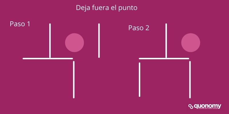 dejar el punto fuera
