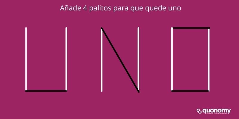 solucion acertijo palitos para formar uno