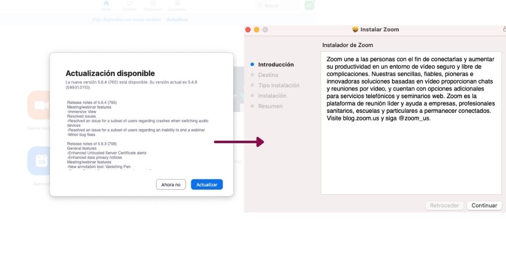 fondo desenfocado en Zoom