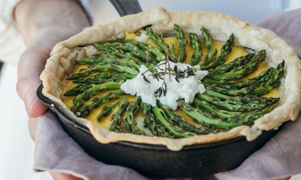 receta con espárragos