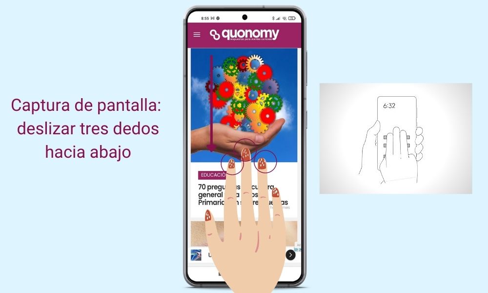 captura rápida de pantalla con Xiaomi