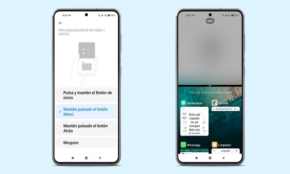 Pantalla dividida en Xiaomi
