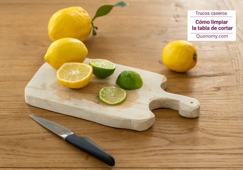 trucos para limpiar la tabla de cortar