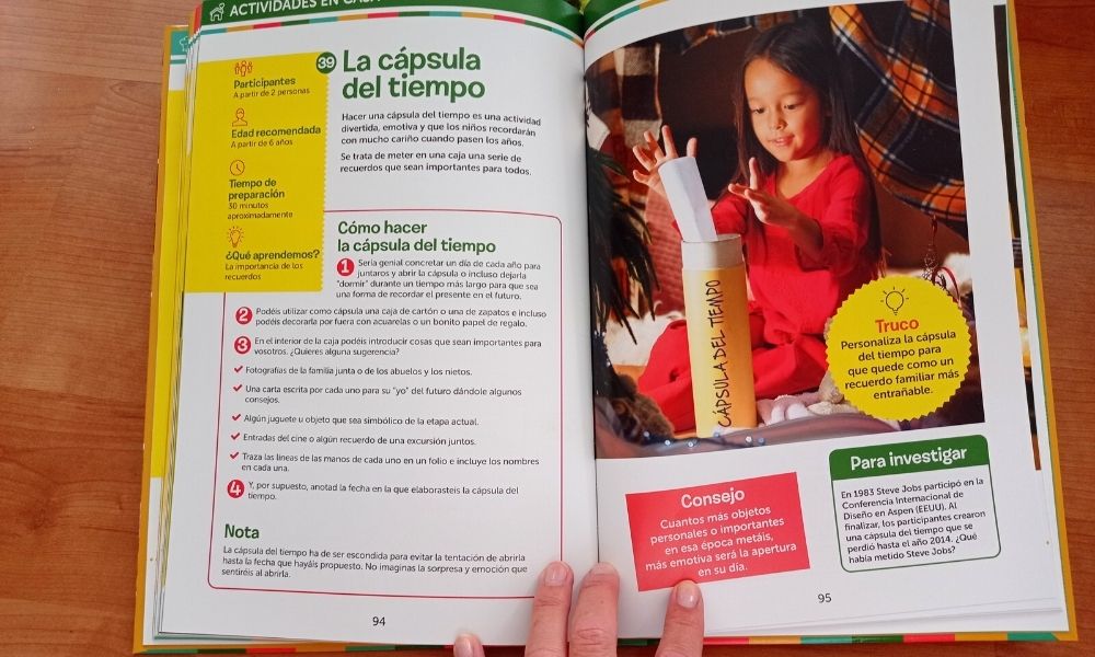 un libro de actividades para abuelos y nietos