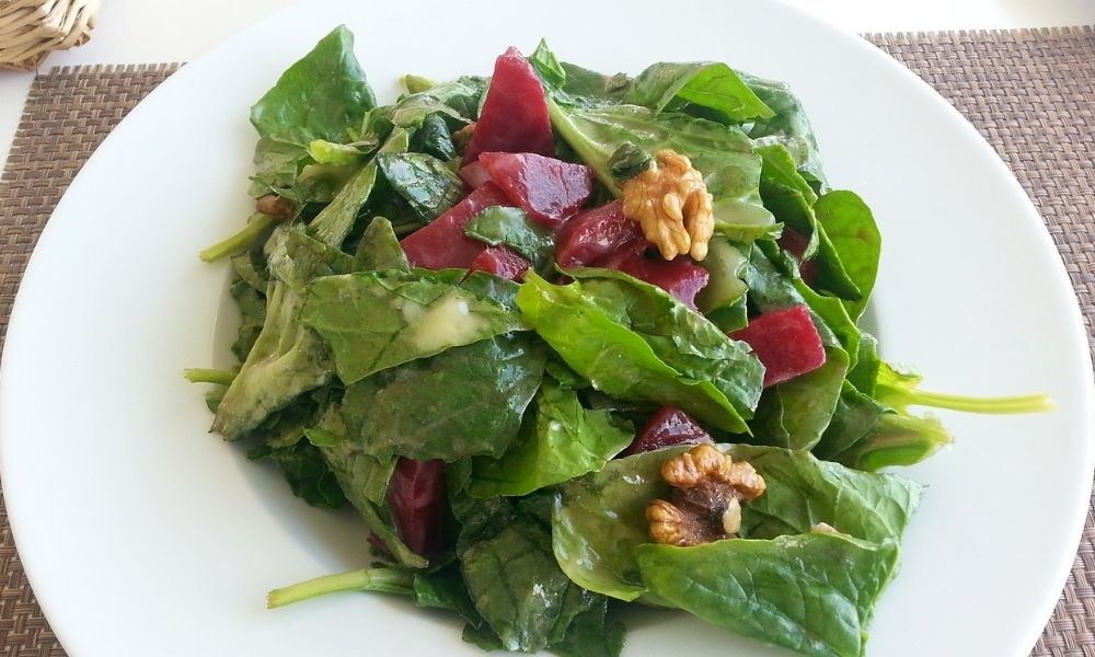 ensalada de espinacas