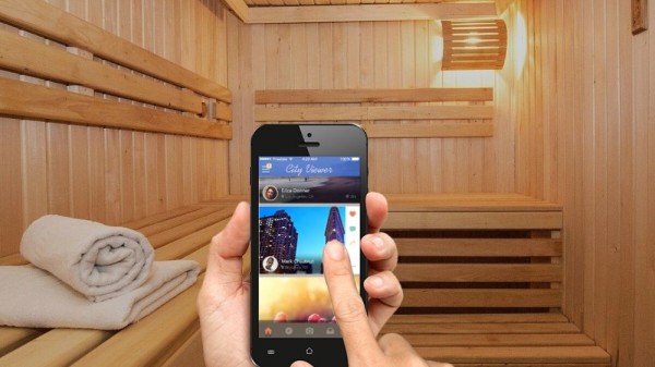 Por qué no puedes usar el móvil en la sauna