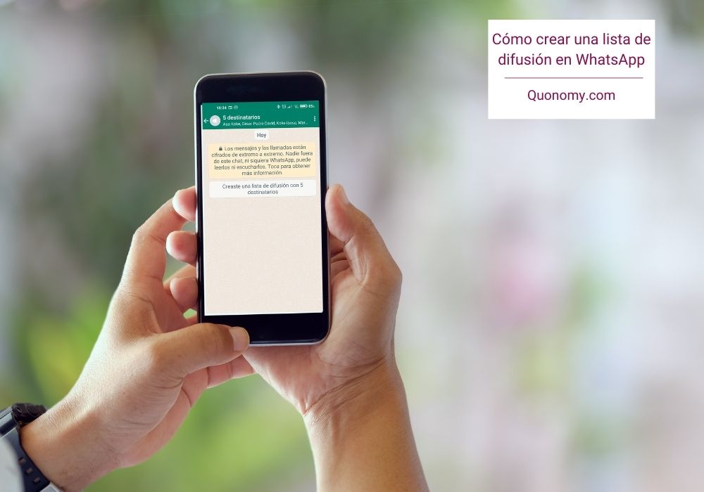 crear una lista de difusión de WhatsApp paso a paso