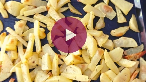 Cómo hacer patatas fritas al horno muy crujientes