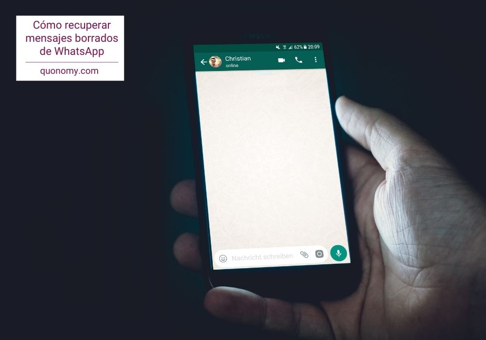 cómo recuperar mensajes borrados de whatsapp