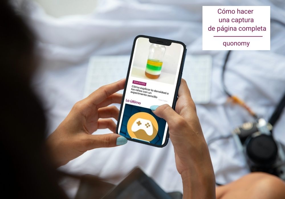 captura de página web completa con el móvil