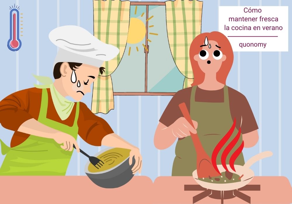 evitar el calor en la cocina en verano
