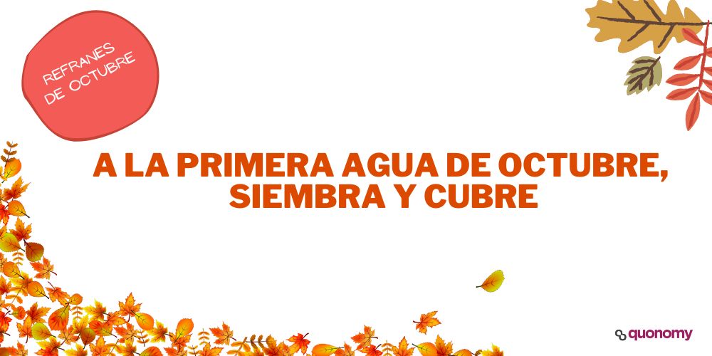 refranes populares sobre octubre