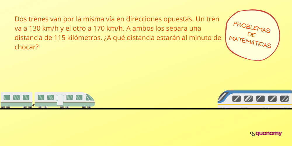 problema de matemáticas con trenes