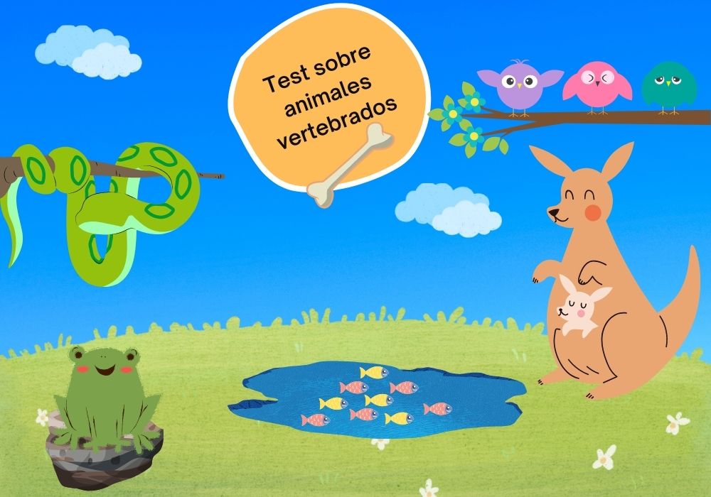 18 preguntas sobre animales vertebrados para niños Quiz fácil