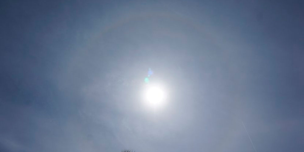 tipos de nubes: cirroestrato