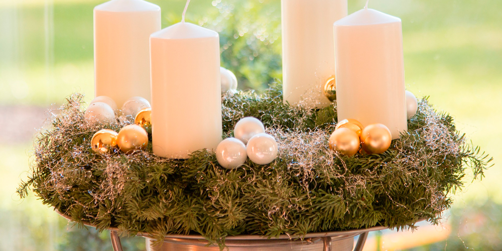 Cómo decorar con velas de Navidad