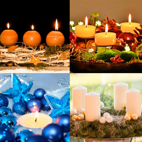 Cómo decorar con velas de Navidad. Ideas para crear centros de mesa navideños con velas