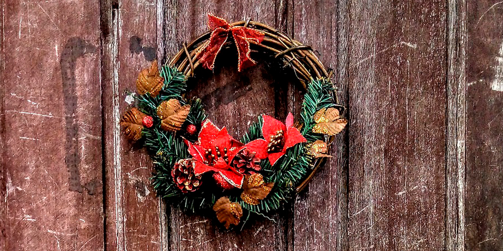 Decoración de Navidad: puertas